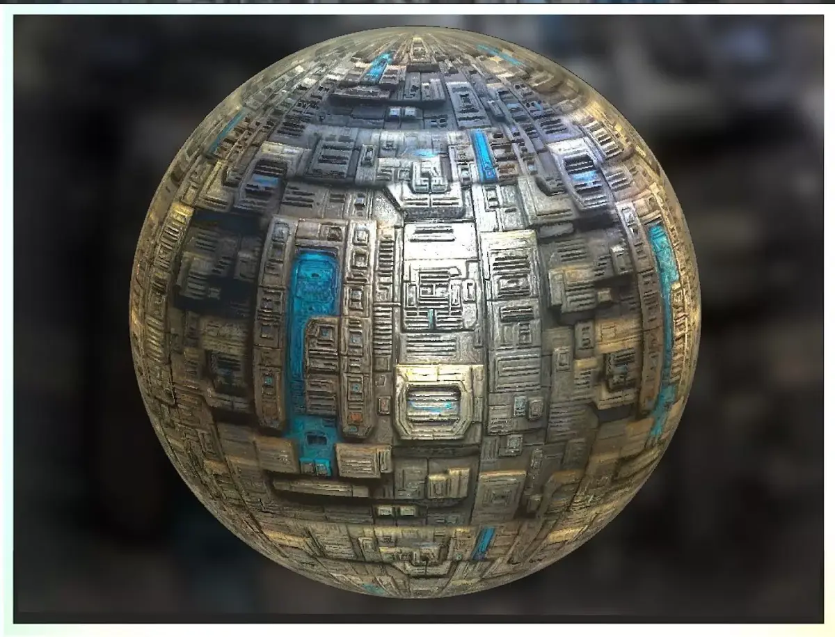 PBR Sci-Fi Seamless Realistic Material SBSAR 4k Texture 024 Texture