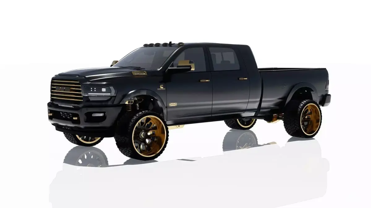 Dodge Ram 2500 Mega Cab Longhorn Lifted 3D model