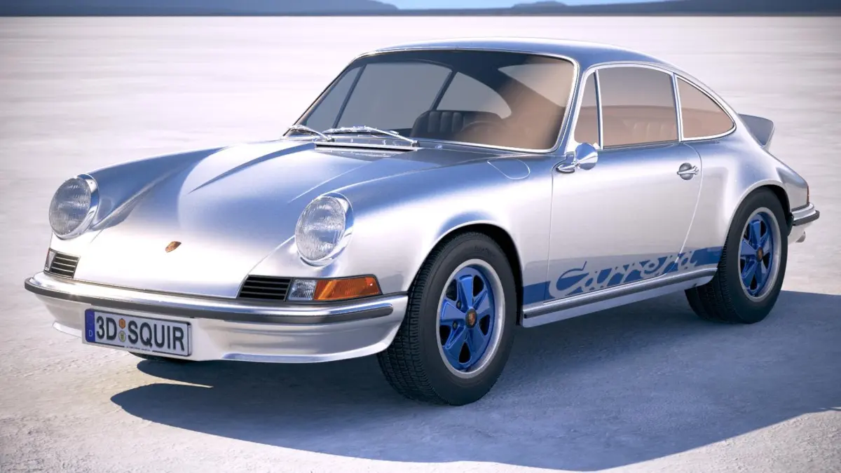 Porsche 911 Carrera RS 1973 3D model buy