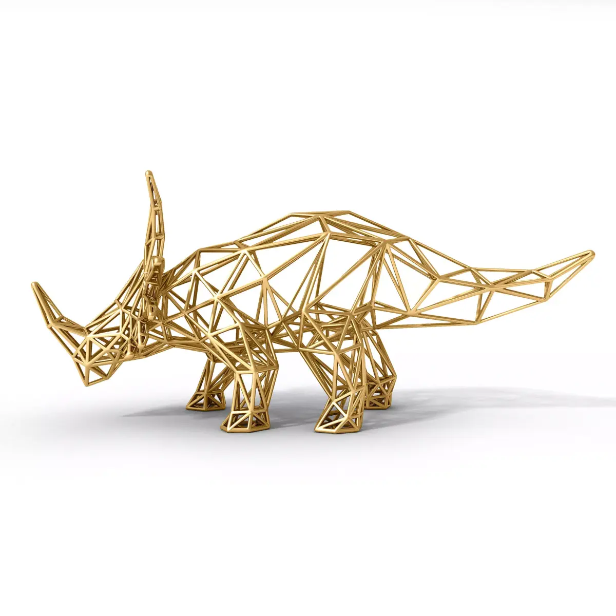 Styracosaurus Structural Frame  Low-poly 3D model