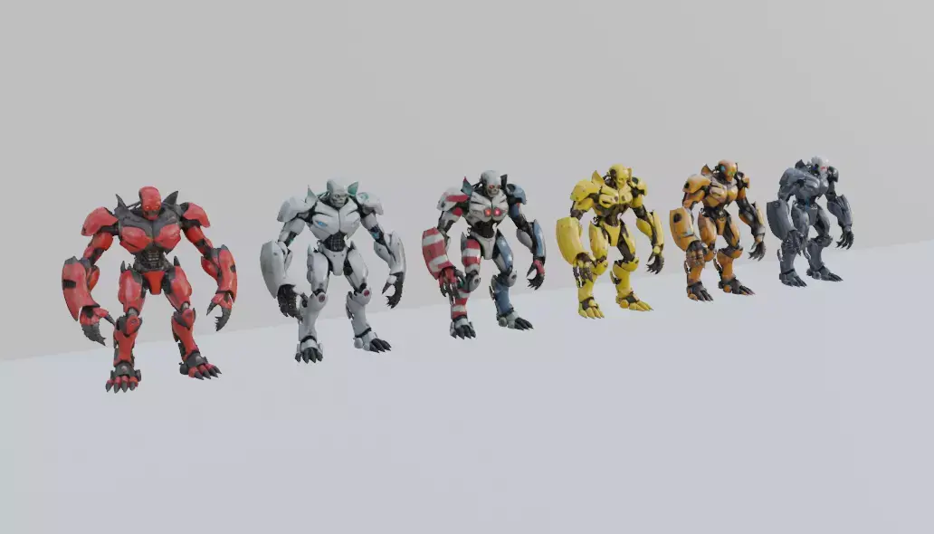 Evil Cyborg Pack 3D model
