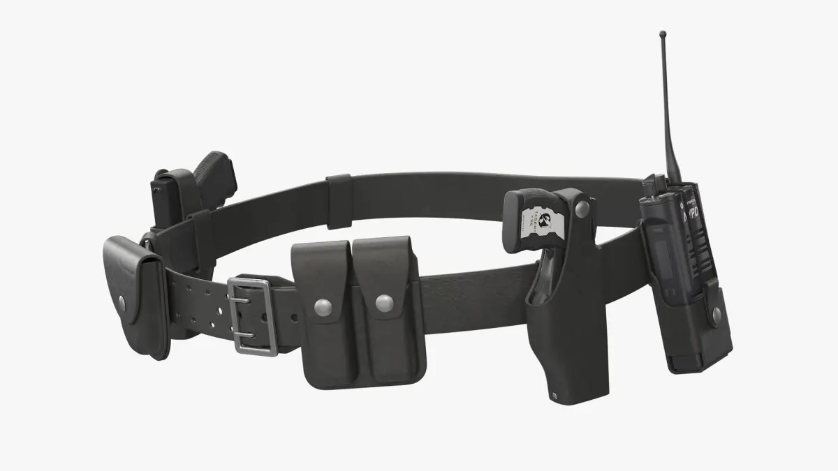 NYPD Duty Belt with Equipment 3D model