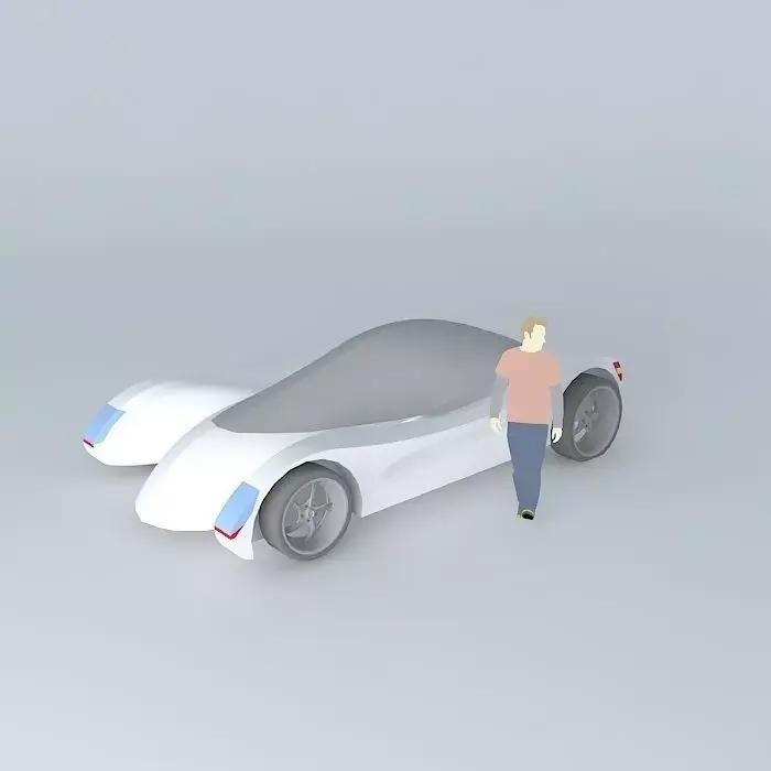 Light Lines Car Free 3D model