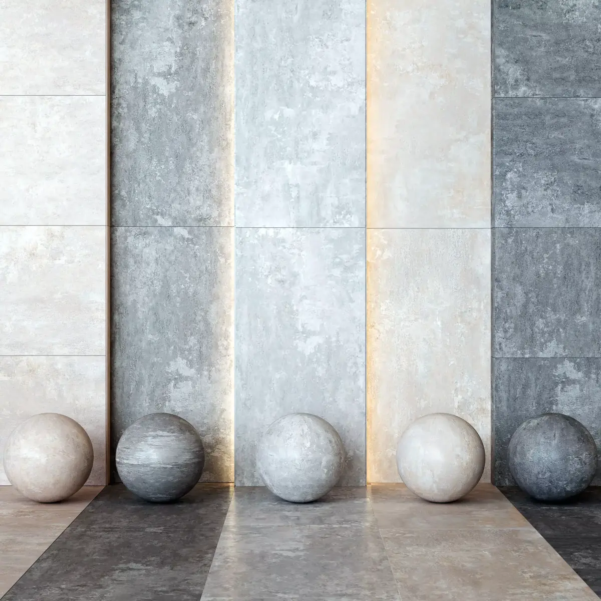 Keope London Contract Tile Set - 9in1 - Commercial Grade Texture