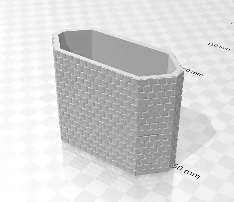 Marklin HO 7065 M Track Bridge Pillar NO TOP 3D model