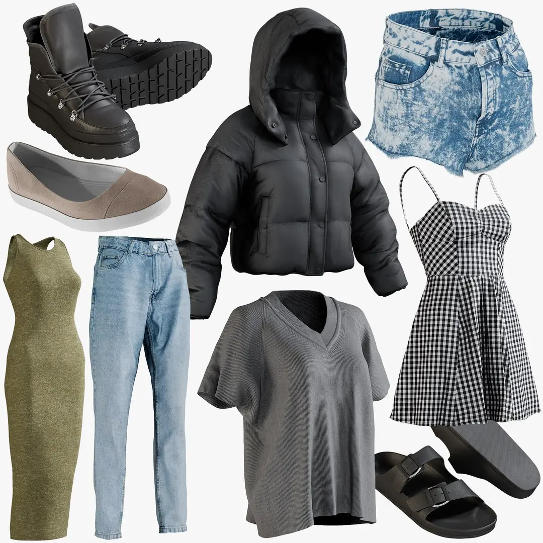Clothing Mix 17 3D model