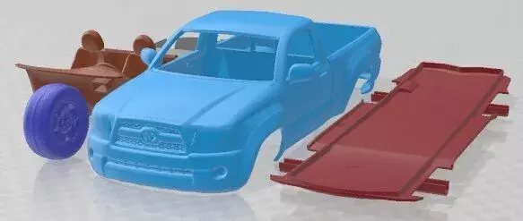 Toyota Tacoma RegularCab 2011 Printable Car 3D print model