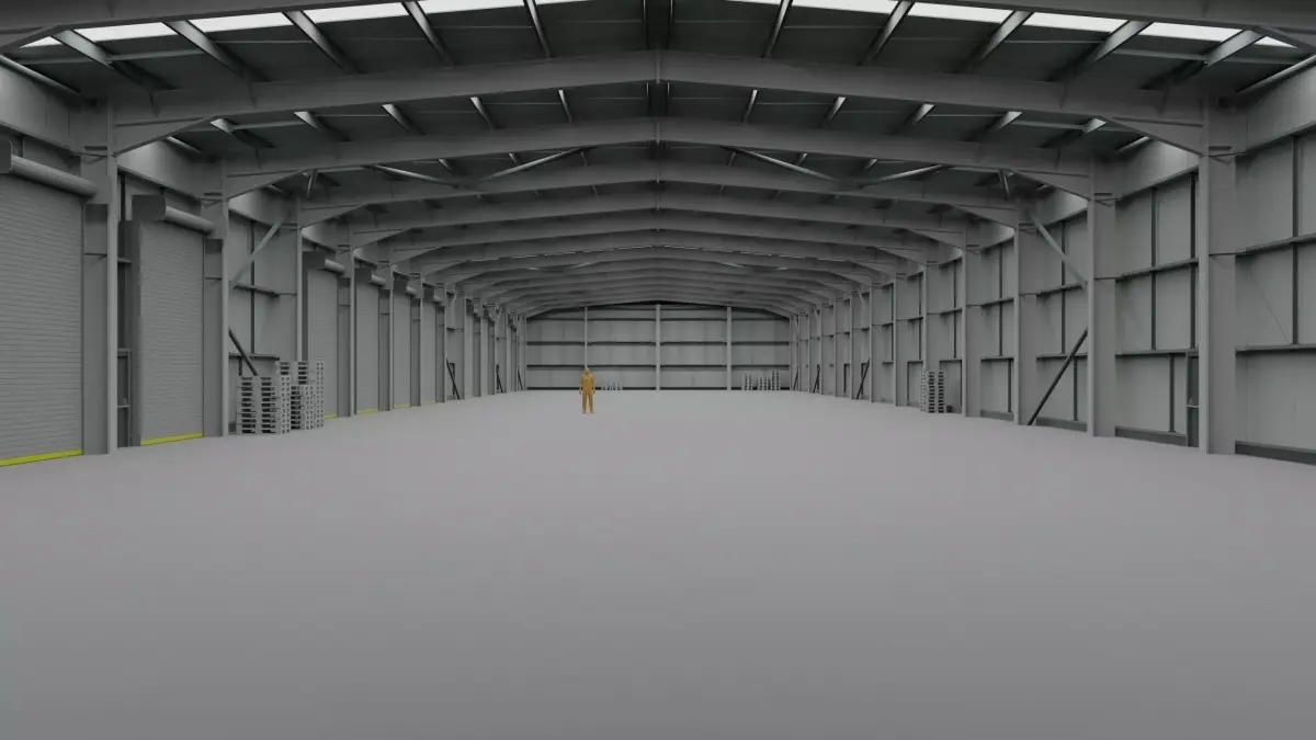 Warehouse Interior 2 Low-poly 3D model