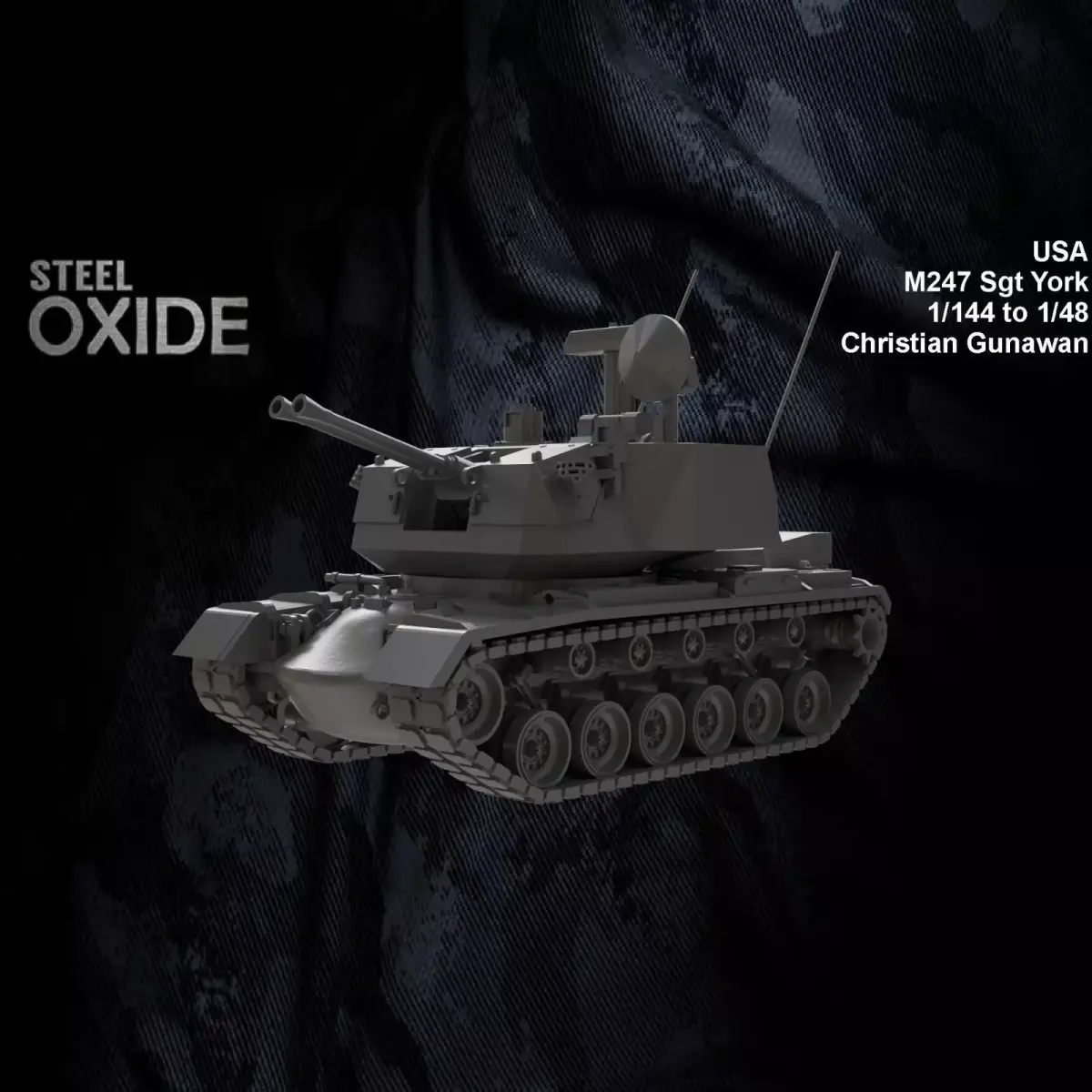 M247 Sgt York 3D print model