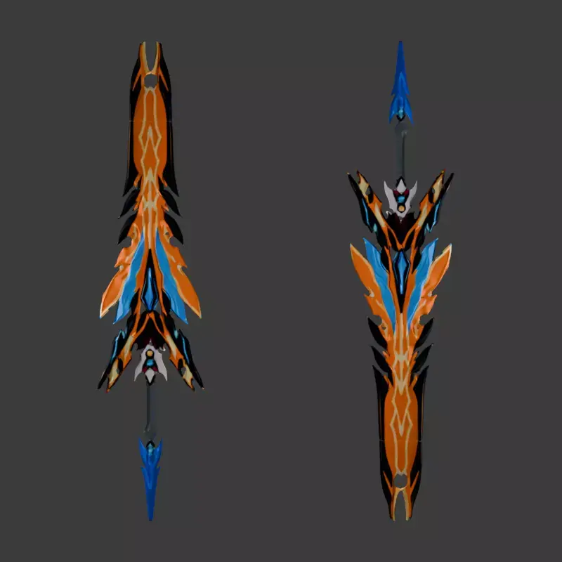 Lunarflame Halberd 3D model