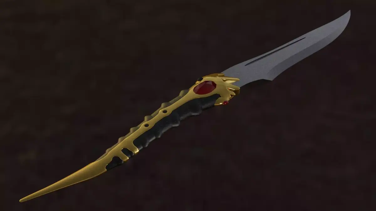 ARYA STARK DAGGER   CATSPAW VELYRIAN STEEL DAGA ZARPA DE GATO  3D model