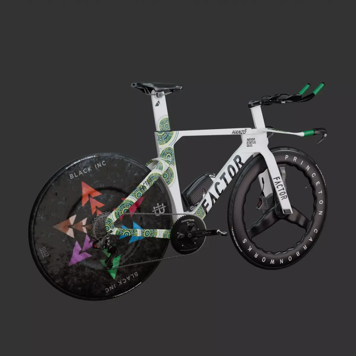 Factor Hanzo time trial bike Low-poly 3D model
