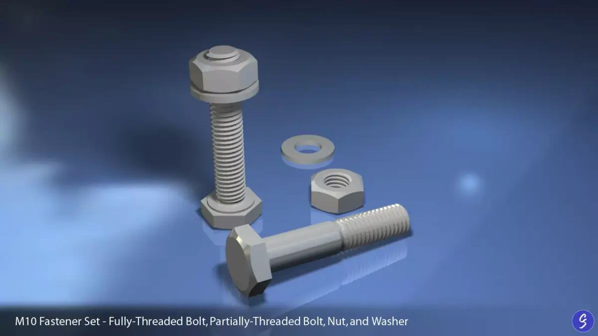 M10 Fastener Set 3D model