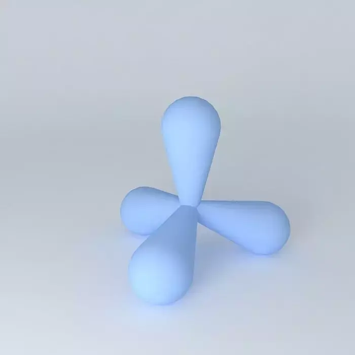 Hybridized carbon atom Free 3D model