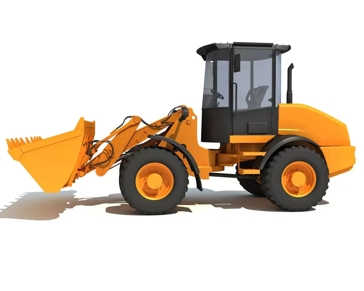 Yellow Wheel Loader 3D model