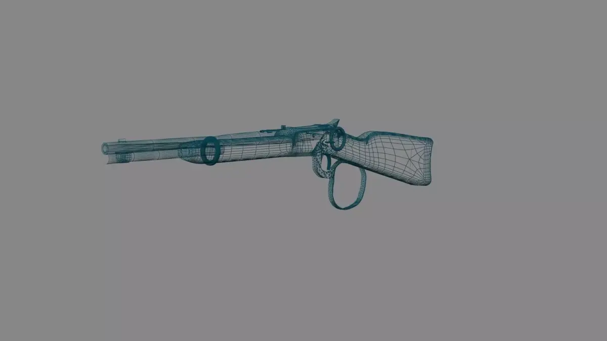 Gun 3D model purchase