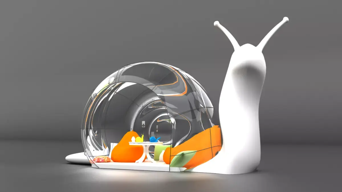Snail studio 3D model