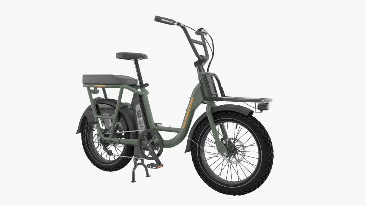 Radrunner electric bike with basket 3D model
