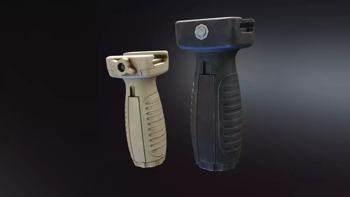 CAA MVG Front Grip Low-poly 3D model