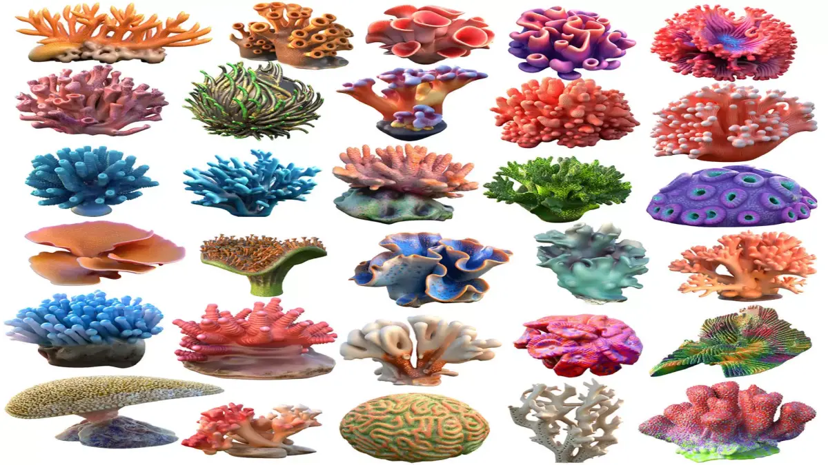 Coral reef collection 1-30  Low-poly 3D model
