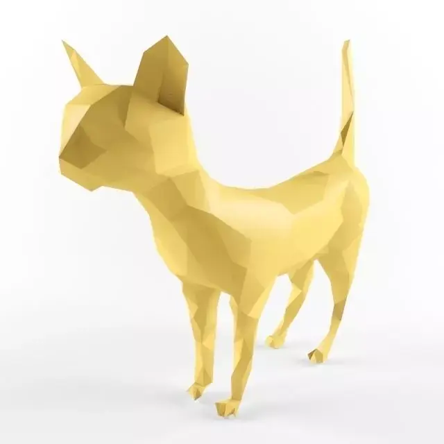 Low Poly Cat Kitten Cats Mammal Kitty 3D model