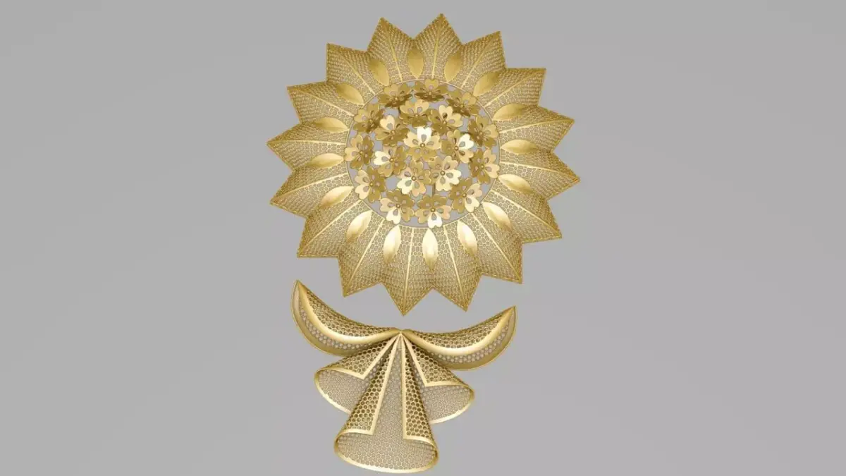 Big flower main service part 3D print model