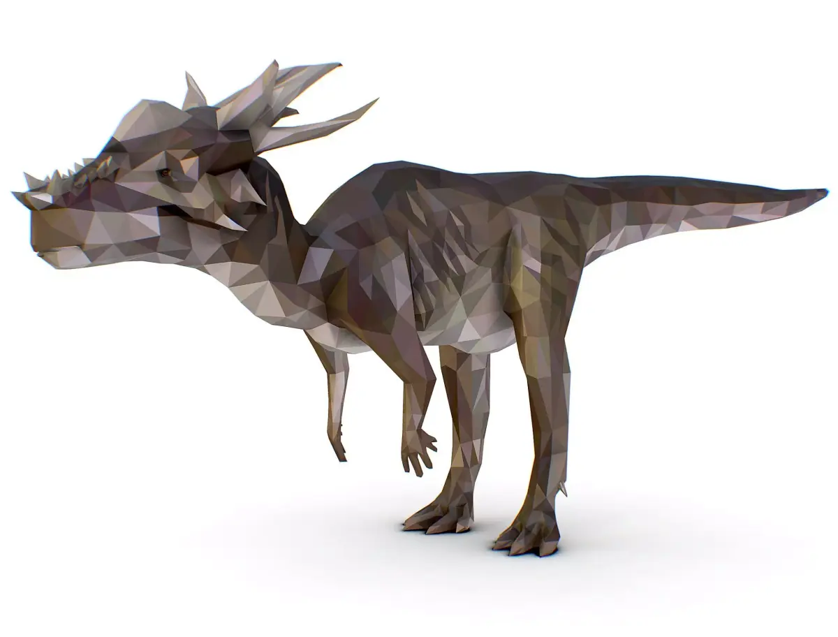Dinosaur Stygi Lowpoly Art Style Animal Low-poly 3D model