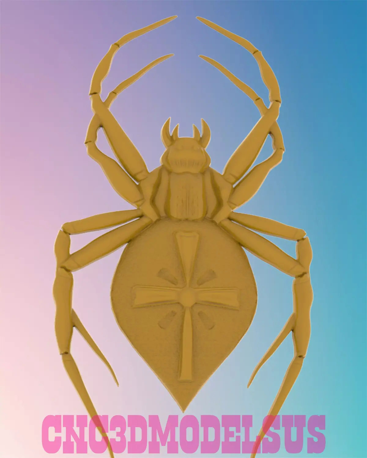 spider cross 3D MODEL STL FILE FOR CNC ROUTER LASER 3D print model