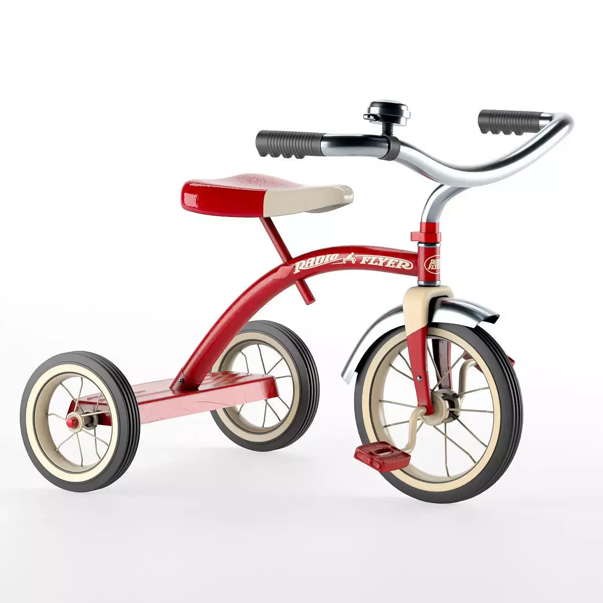 Radio Flyer Classic Red 10 tricycle 3D model