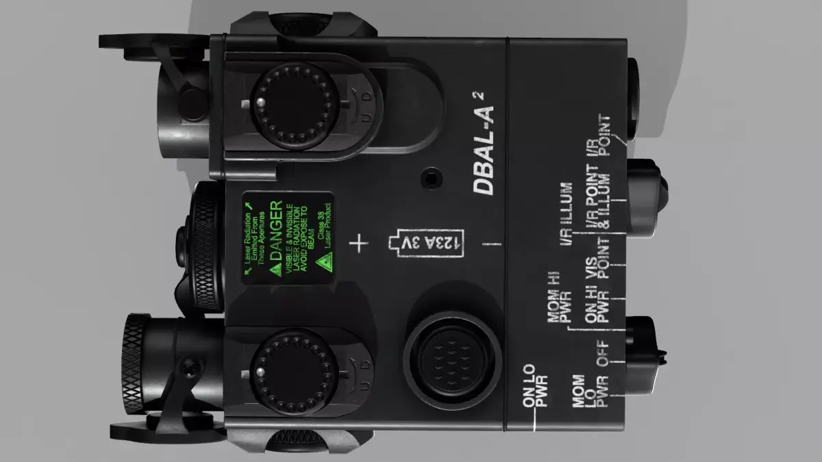 DBAL-A2 Aiming Laser Low-poly 3D model