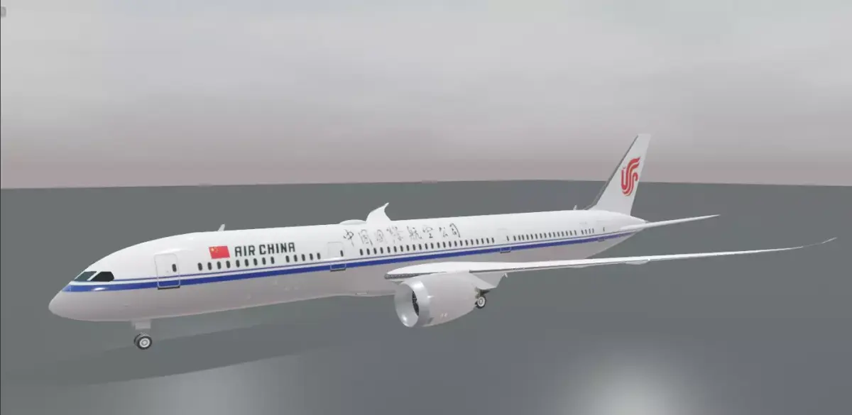 Air China Boeing 787-9 dreamliner 3D Model Low-poly 3D model