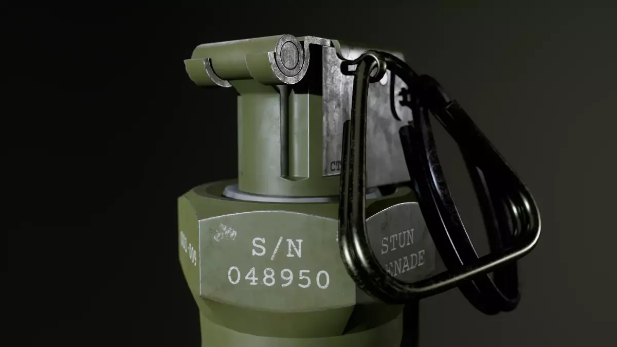 M84 - Flashbang grenade Low-poly 3D model