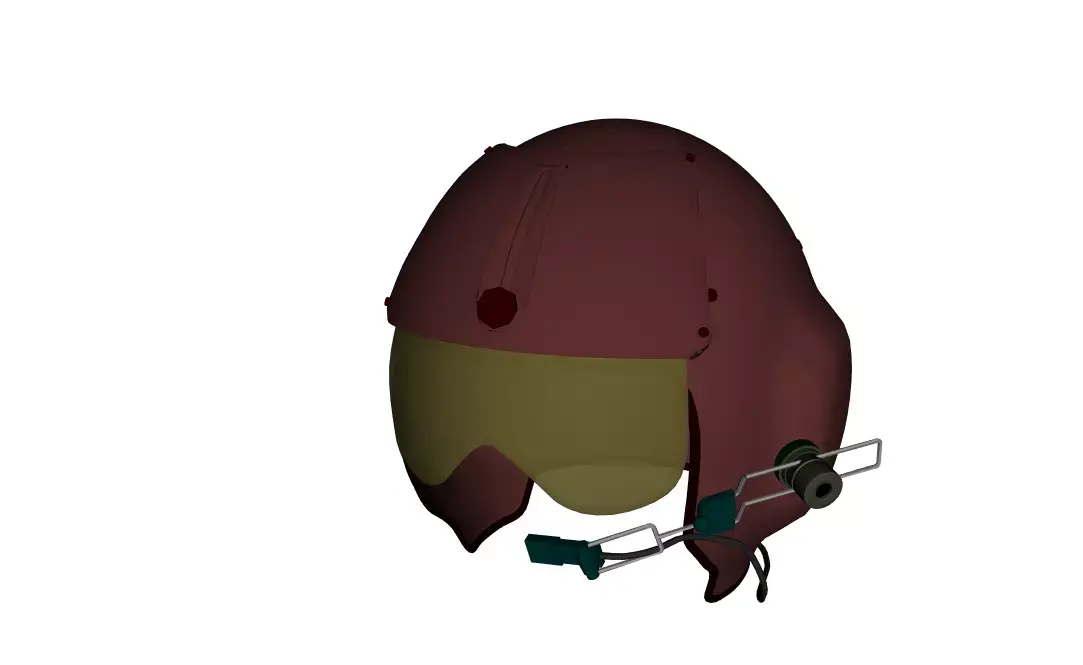 Pilots Helmet MCS-14 3D model
