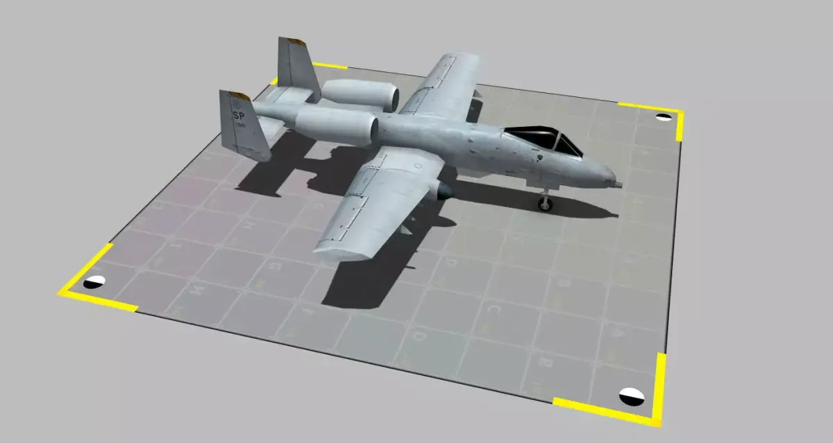 a-10 thunderbolt Low-poly 3D model