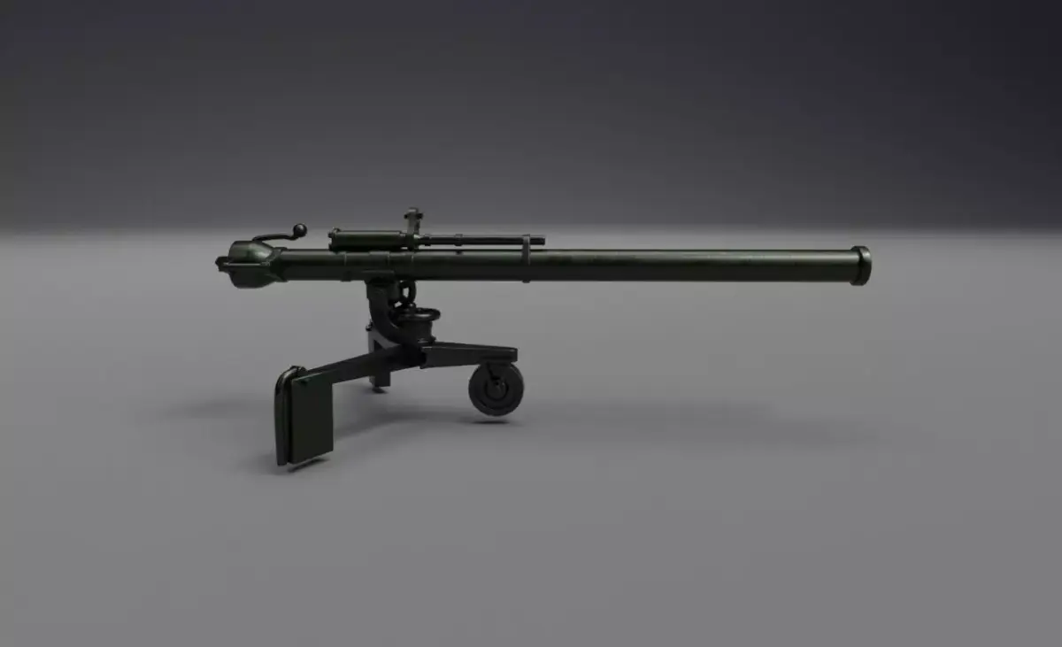 M40 Recoilless Rifle Ready to Use for  Game Low-poly 3D model