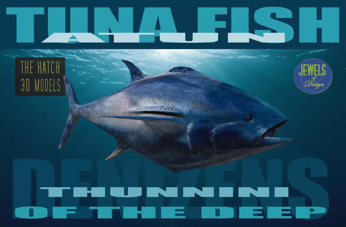Tuna 3D model bluefin Low-poly 3D model