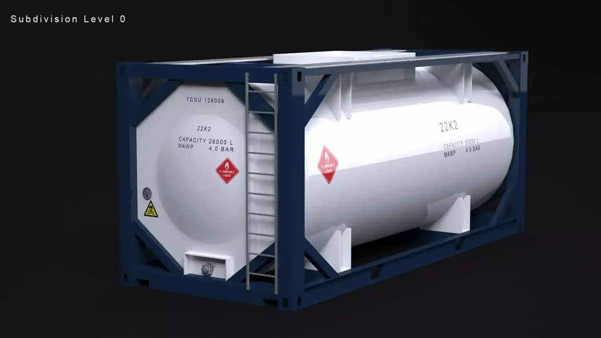 ISO Tank Container 3D model purchase