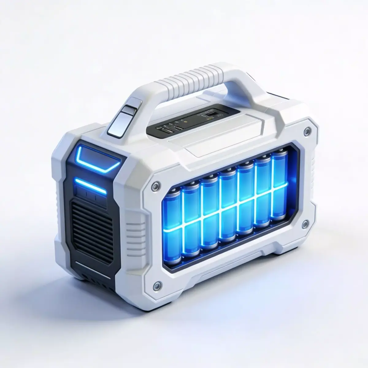 Futuristic Sci-Fi Portable Energy Generator  Model Low-poly 3D model