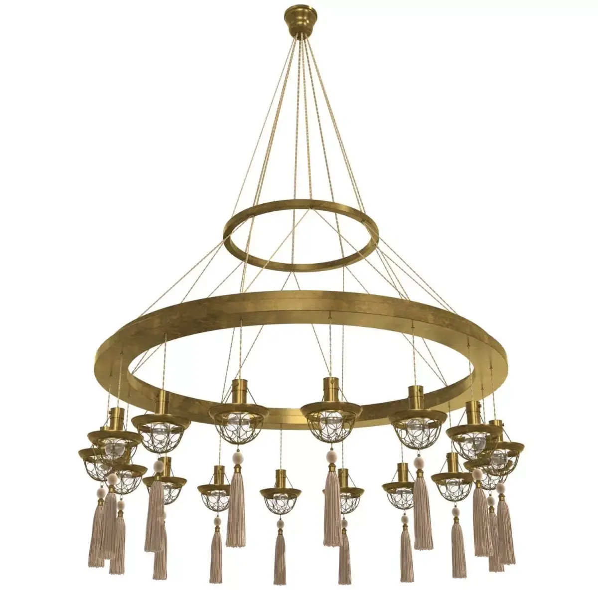 Lutyens Concentric Hoop Chandelier incollect 3D model