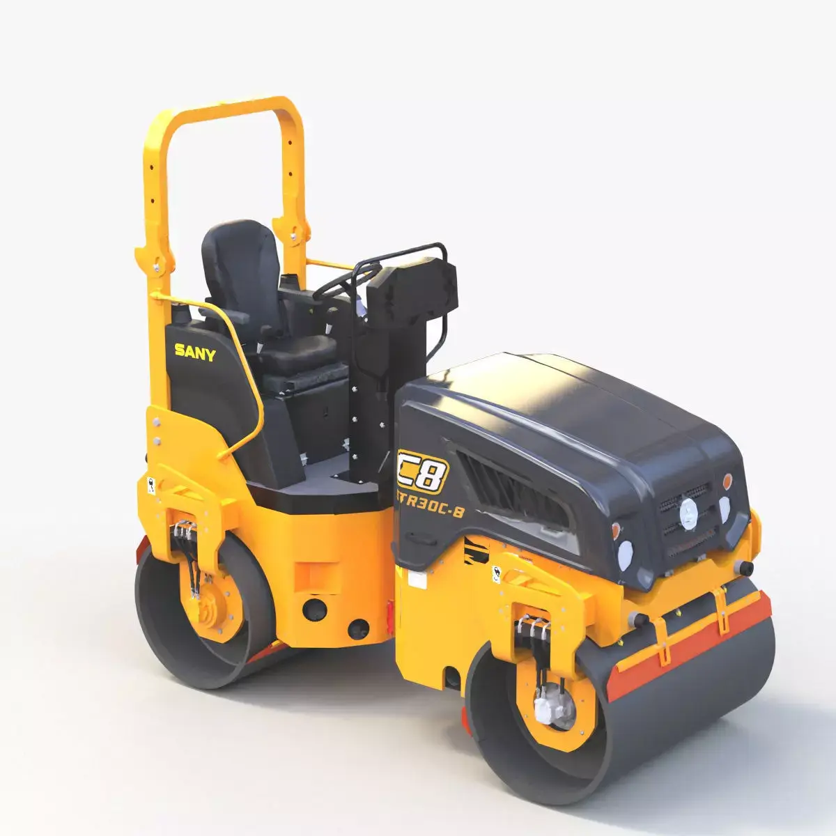 Road Roller 4 3D model