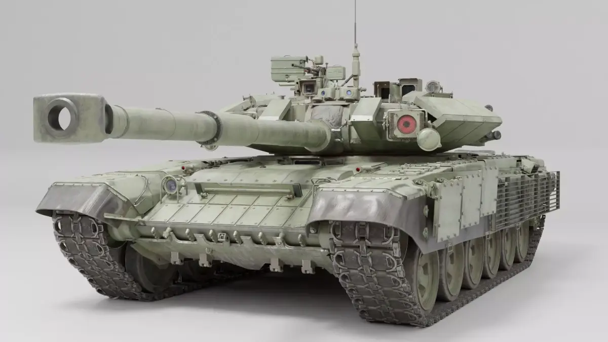 Tank Object 187 With X-shaped engine 3D Model 3D model