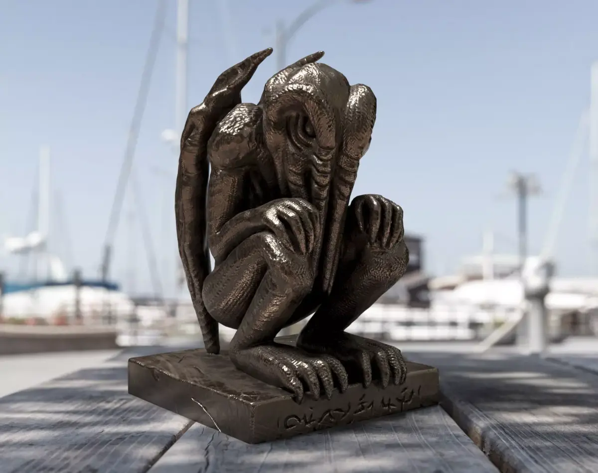 Bronze Cthulhu Free 3D model