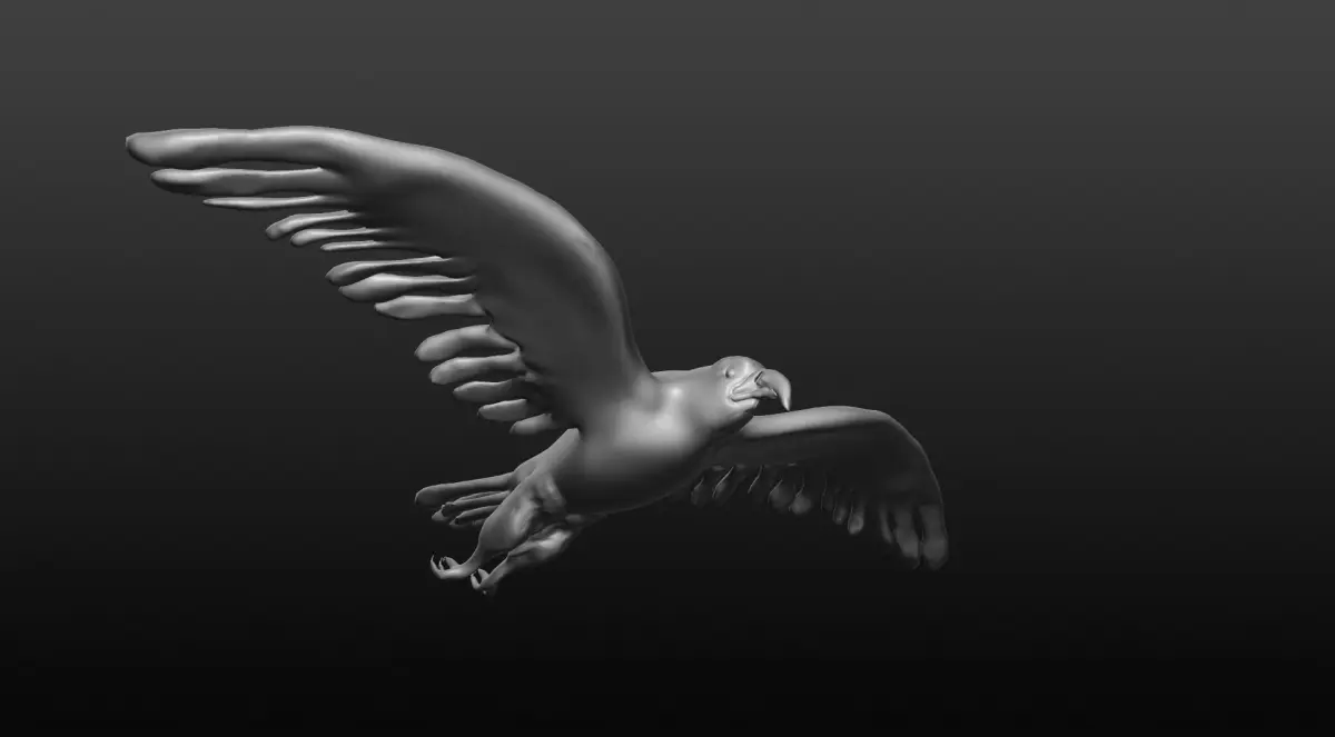 bald eagle 3D model