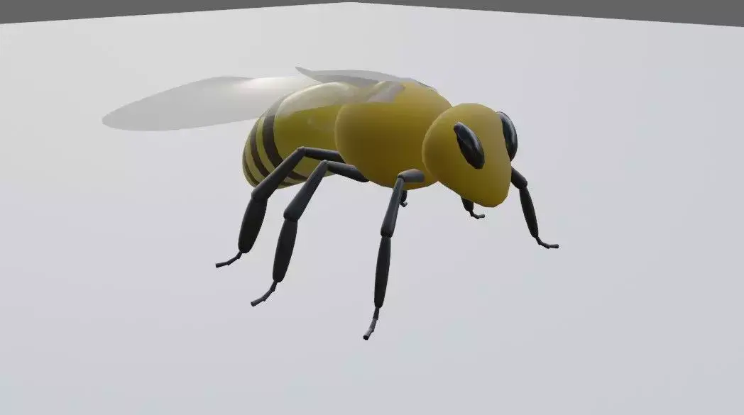 Bee - Abelha Low-poly 3D model