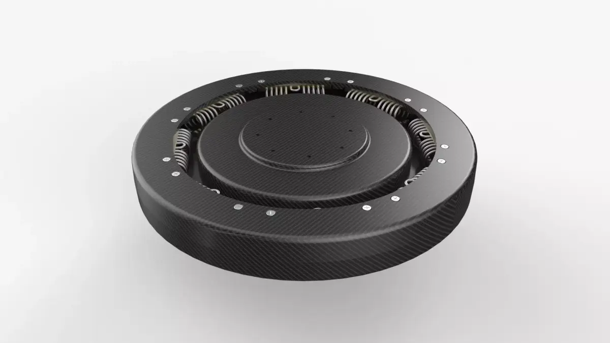 Carbon Fiber Damper for Aerial Camera System 3D model