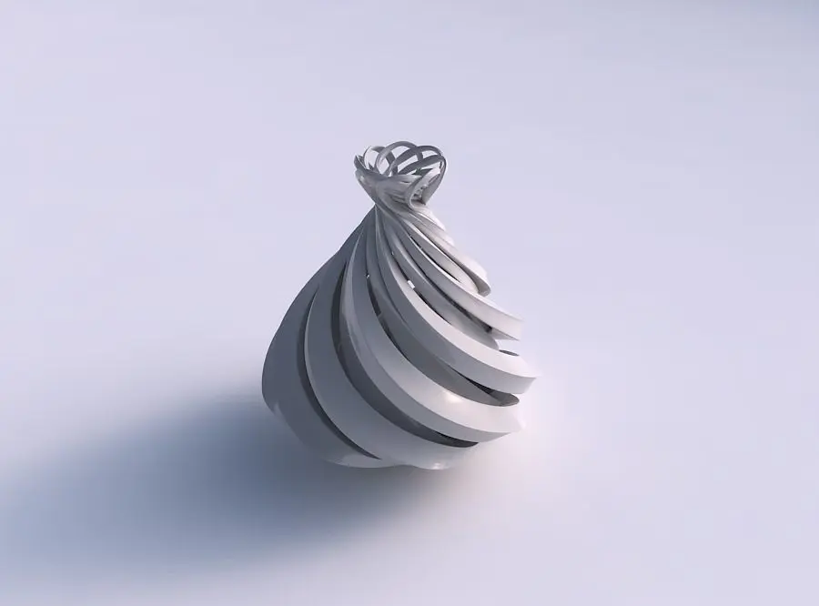 Vase double twiste with sharp edges and squeezed top part wid... 3D print model purchase
