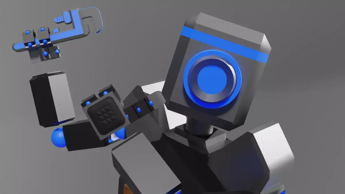 Repair Robot  Low-poly 3D model