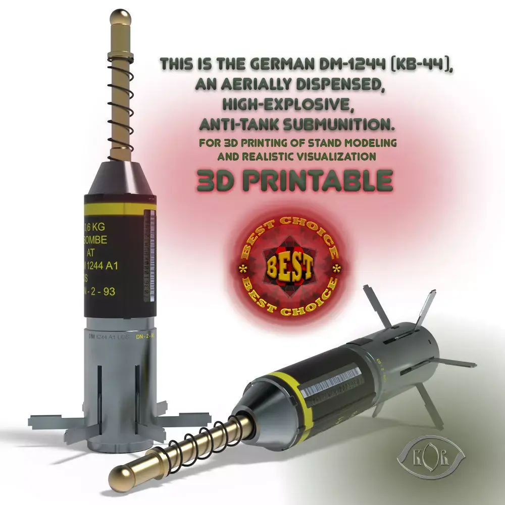 DM-1244  German Submunition Avia Bomb Anti Tank 3D model