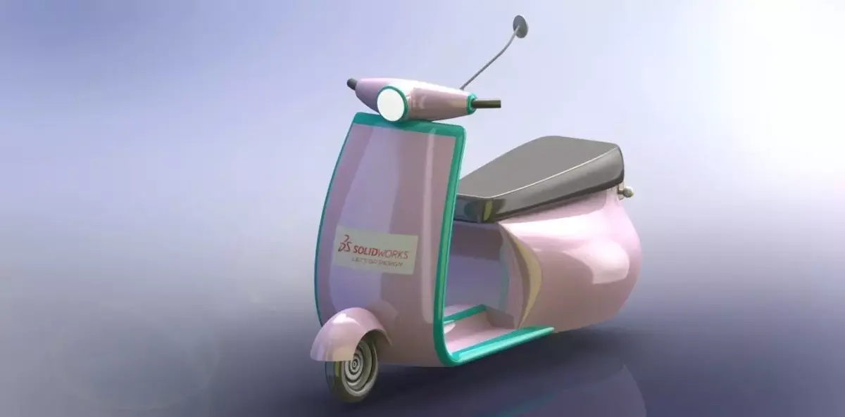 Scooter-Vespa scooter Free 3D model
