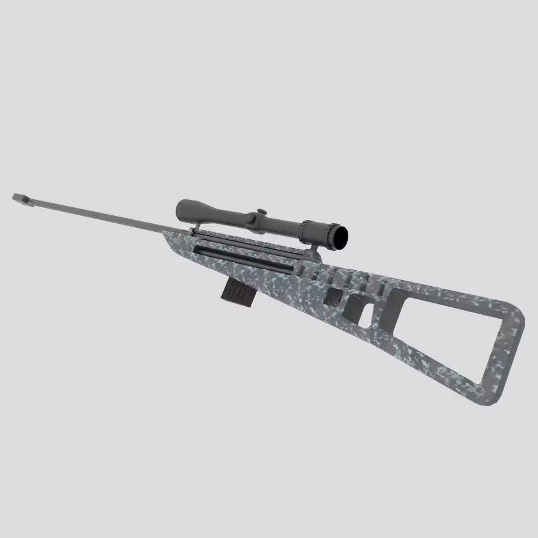 Sniper Rifle 3D model 18